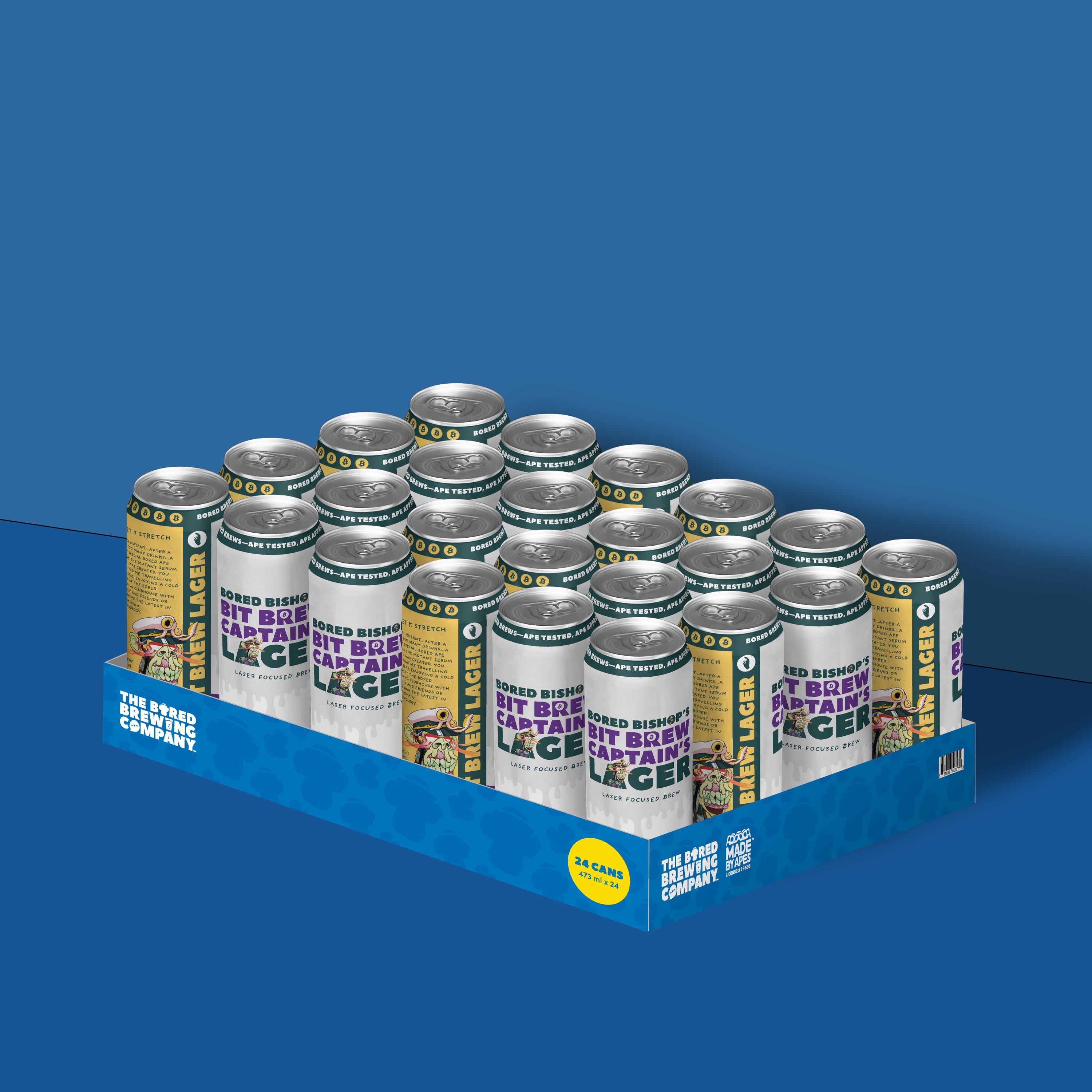 Bit Brew Captain's Lager craft beer 24-pack by Bored Brewing
