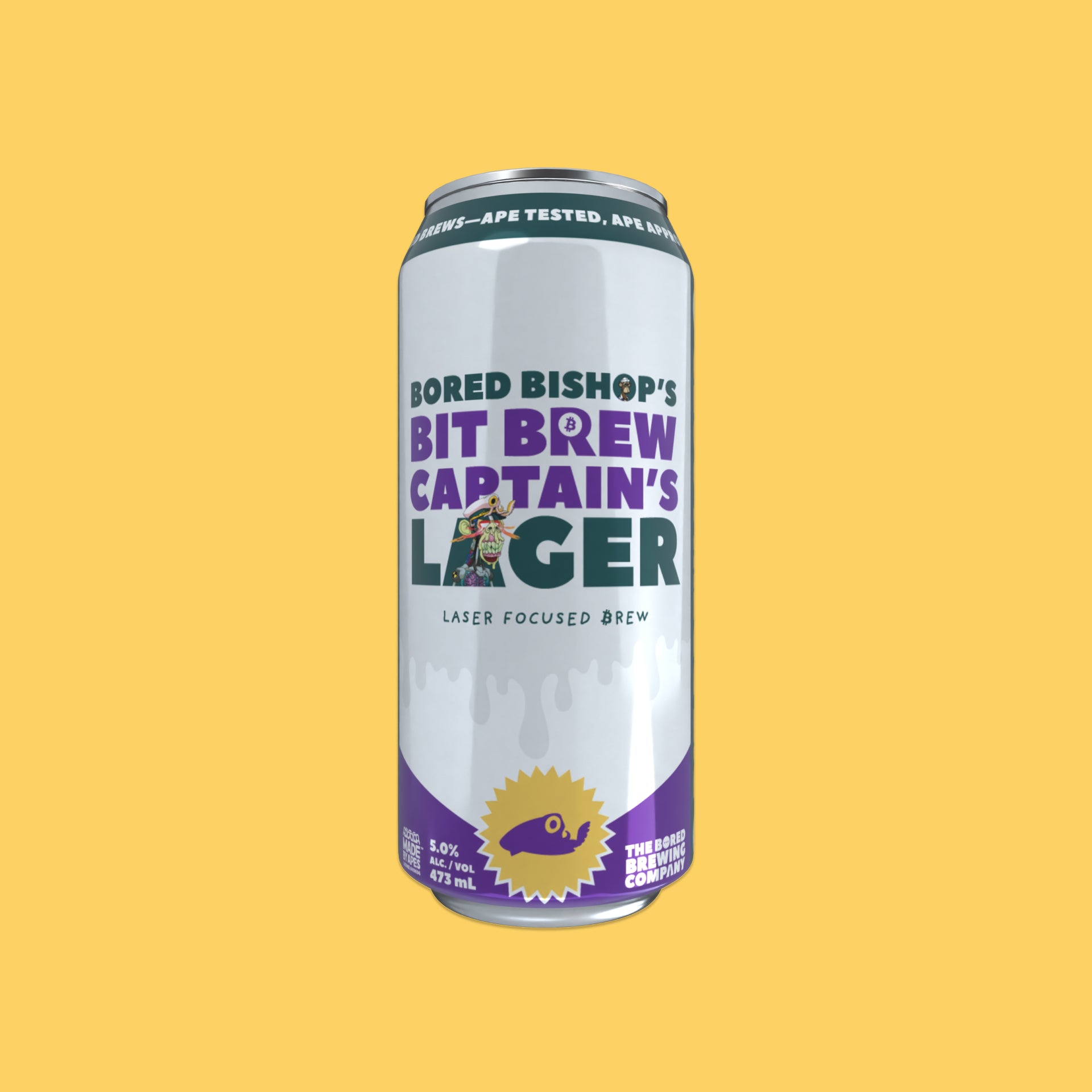 Bit Brew Captain's Lager craft beer can